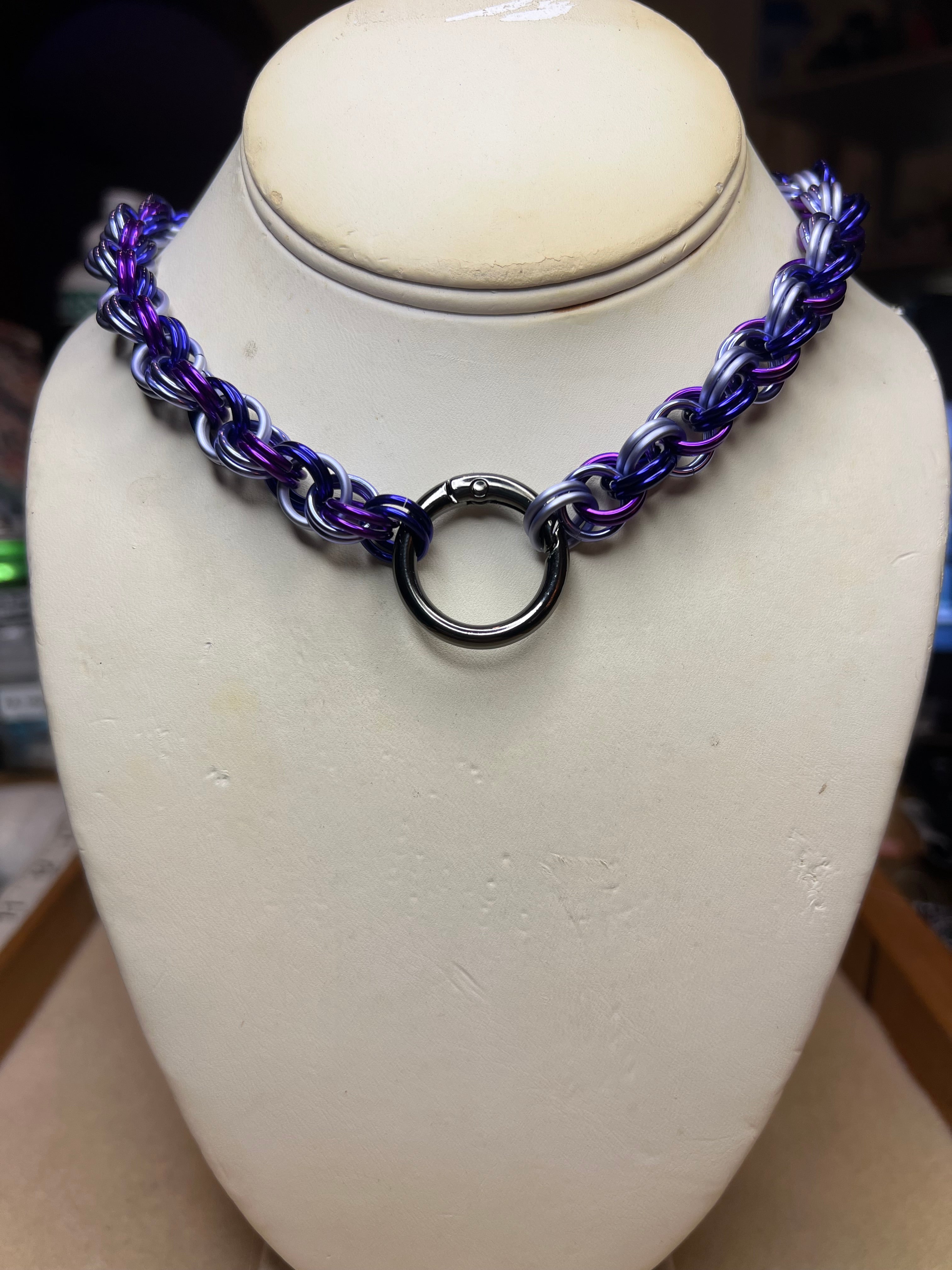 Double Spiral Chainmaille Necklace