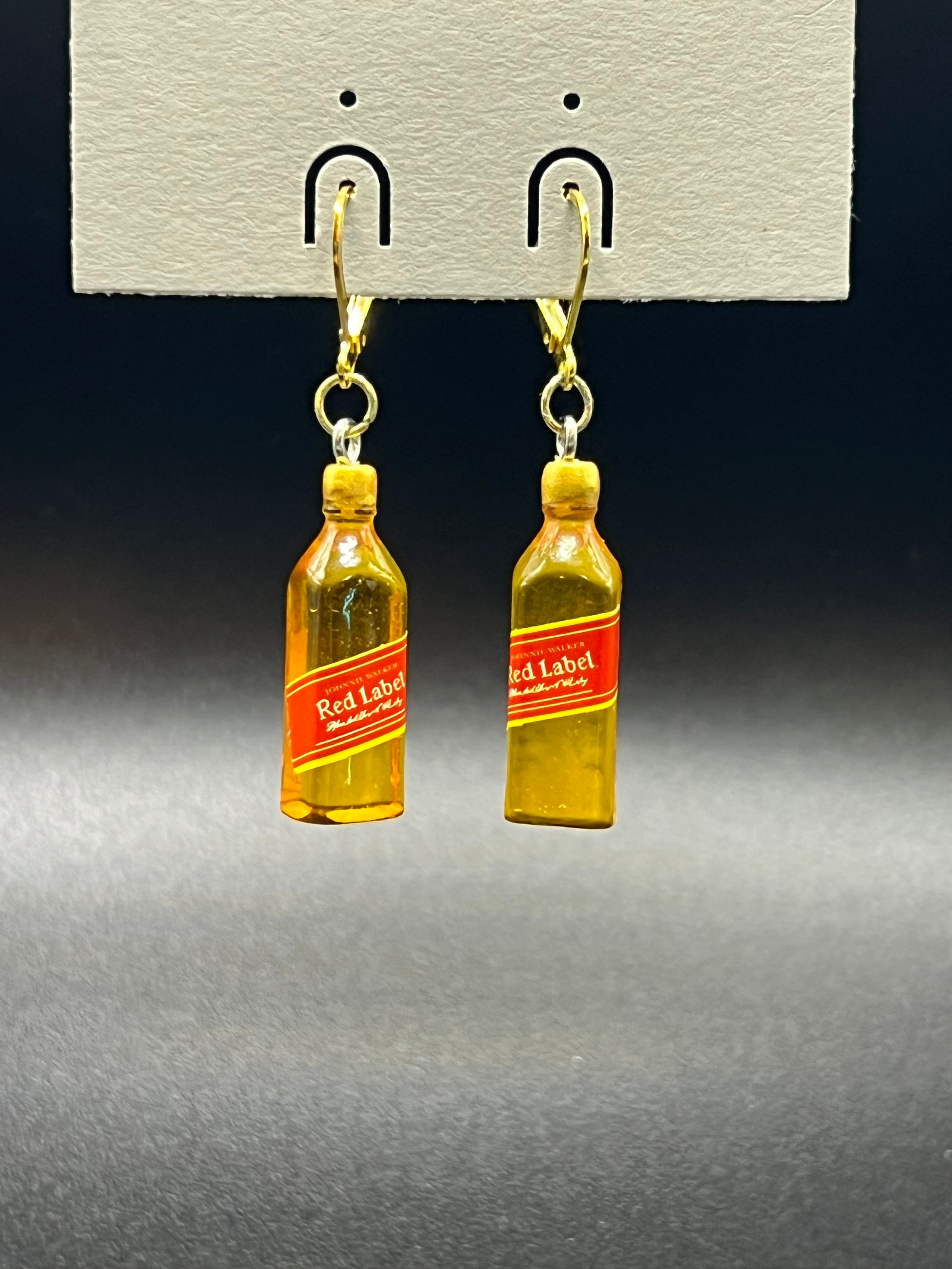 Whimsical Liquor Bottle Earrings